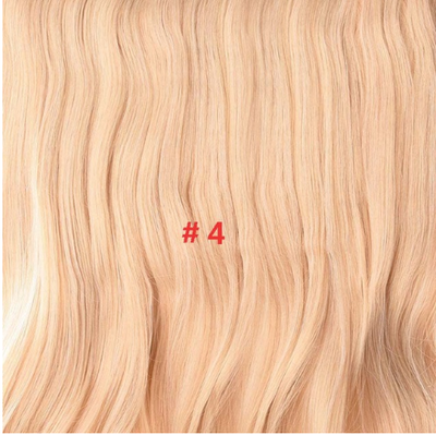

Long 24" Stretched Wavy clip in Synthetic Hair Extensions 4 Clips One Piece Pure Color Heat Resistant Fiber 190gpiece