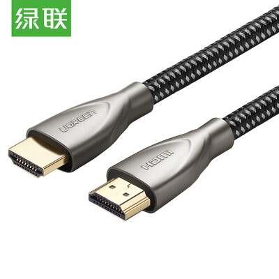 

Green Alliance UGREEN hdmi line HD 20 version 4K enthusiast-level conversion cable computer TV connection projector display data 3D video cable dark gray 5 meters 50110