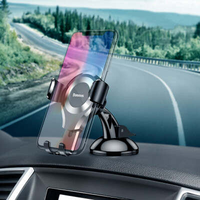 

Baseus Universal Gravity Car Phone Holder Sucker Suction Cup Windshield Car Holder For iPhone X Samsung S9 S8 Phone Holder Stand