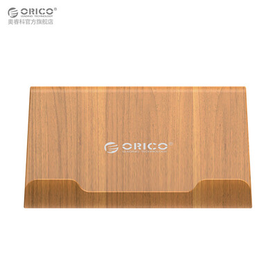 

Orricco ORICO Desktop Stand Sliding Phone Tablet Stand Lazy Stand Double sided Support Multi-function Stand Base Wood Color