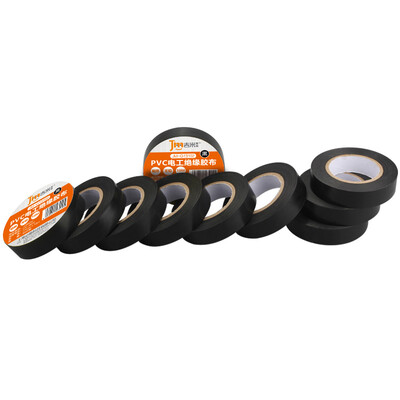 

Jimmy Home JM-G13102 Electrical Tape Electrical Insulation Tape Auto Repair Home Improvement Lead-Free Flame Retardant PVC Waterproof Tape Black 10 Meter 10 Pack