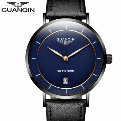 

GUANQIN Watch male fashion waterproof luminous Quartz watch men watch students watch strap watch