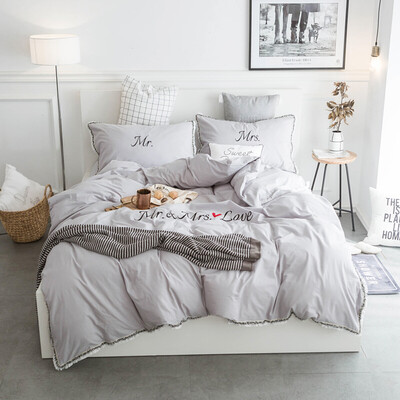 

Brata Four piece suit Cotton kits washable cotton simple cotton bedding Kit