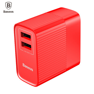 

Baseus enjoy a dual U charger Apple / Android / Type-C Apple charging head phone / tablet / dual port power adapter with wireless charger red