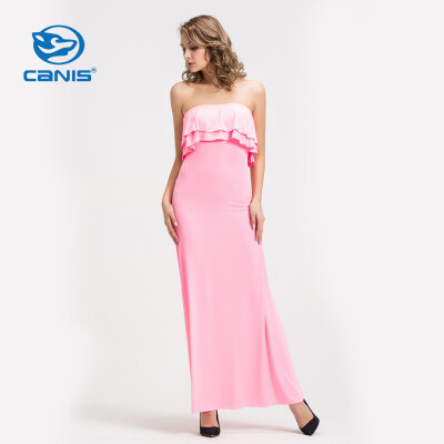 

CANIS@Women's Sexy/Maxi Sleeveless Maxi Dress (Polyester