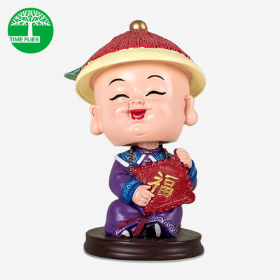 

Light shade car ornaments shaking head car ornaments cartoon small clear official car supplies national culture creative gifts auspicious wishful