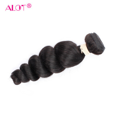 

Alot Hair Product Loose Wave unprocessed human hair 1 bundle Natural Weave Remy Hair Weft Malaysian Hair