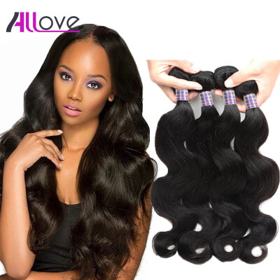 

Unprocessed Virgin Brazilian Body Wave 4 Bundles 8A Brazilian Human Hair Weave Natural Color Brazilian Virgin Hair Body Wave