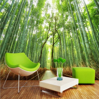 

Custom photo wallpaper Bamboo landscape background wall mural picture wallpaper mural living room bedroom home decoration