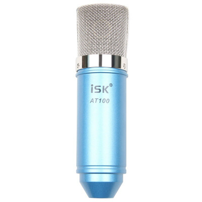 

iSK AT100 Power Supply Capacitor Microphone Blue