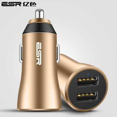 

Billion color ESR Car Charger Dual USB Car Charger QC30 fast charge PD fast charge Apple Andrews Type-C interface Universal mod