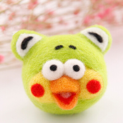 

1 Set DIY Material Package With Tools For Beginner Non-finished Products Wool Felt Poke Handmade DIY Felt Poked for Needles