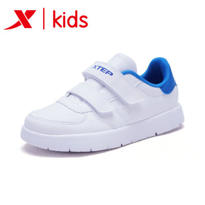 

Xtep XTEP childrens shoes childrens sports shoes boys casual shoes new childrens non-slip wear-resistant small white shoes skateboard shoes 682116319796 Bai Lan 31 yards