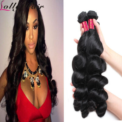 

Хорошие 7A Mink бразильские волосы человеческих волос Bundles Мода Loose Wave Lolly Hair Бразильские волосы Weave 4 Bundles Natural Color