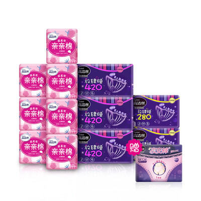 

Kotex Kotex поцелуя хлопок ночь гигиенические салфетки необузданный сон 420mm4 классических мягкие хлопок части серии крошечного