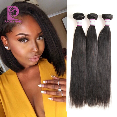 

Jet Black Peruvian Straight Hair 3 Bundles 8A Grade Virgin Unprocessed Human Hair Weave Peruvian Virgin Hair