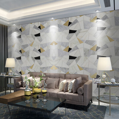 

Custom Any Size 3D Wall Mural Wallpaper Modern Simple Abstract Geometric Polygonal Pattern Marble Backdrop Wall Photo Wall Paper