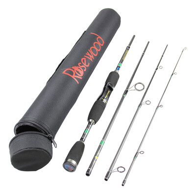 

RoseWood 1.98m Spinning Casting Fishing Rod travel  action Lure weight 1/8-3/8oz Line Weight 4-12LB Fishing Tackle China