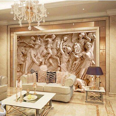 

Custom 3D Photo Wallpaper European Retro Roman Statues Art Wall Mural Restaurant Living Room Sofa Backdrops Wall Paper Mural 3D