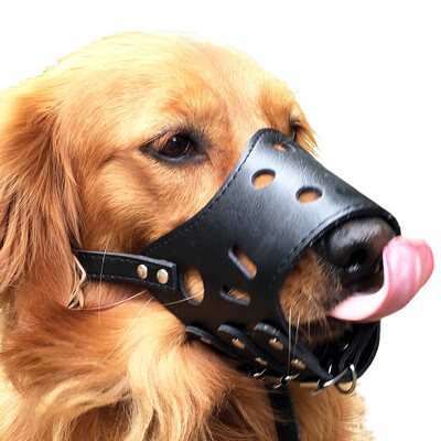 

HANHANLEYUAN dog mouth set dog mask anti-bite defense big medium&small dog snoring device anti-disorder pet golden dog cover dog set