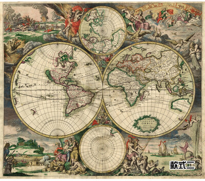 

Custom large mural retro navigation world map murals living room bedroom background wall waterproof wallpaper