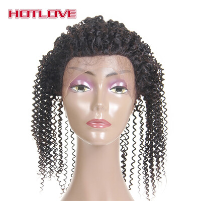 

HOTLOVE Hair 22*4*2 Pre Plucked 360 Lace Frontal Closure Kinky Curly Malaysian Virgin Human Hair With Baby Hair Natural Hairline