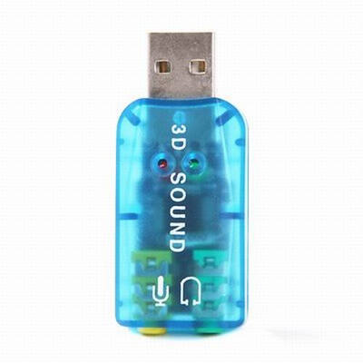 

Huayuan USB 20 Mic Speaker Audio Headset Microphone 35mm Jack Converter Sound Card Adapter