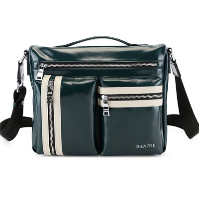 

DANJUE Natural Leather Briefcase Men Business Shoulder Bag Genuine Leather Crossbody Bags Mens Trendy Male Handbag Leisure