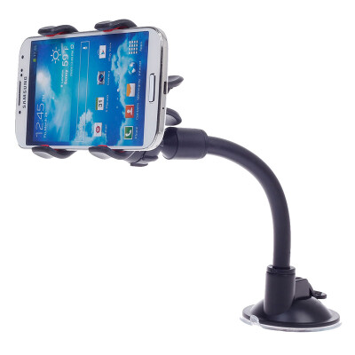 

Universal Car Suction Cup Holder Stand Mount for Mobile Phone - Black