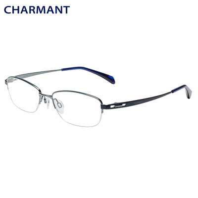 

CHARMANT Chamon glasses frames for men&women business series half frame blue glasses frame CH10297 BL 53mm