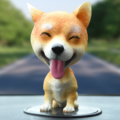 

Jun Hao car ornaments shaking head inside the car cartoon doll jewelry car shaking head dog doll Akita