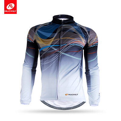 

NUCKILY Winter Men Custom Cycling Wear Long Sleeve Bicycle Shirt Jersey For Cyclist