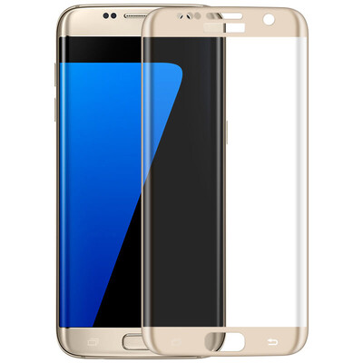 

ESCASE Samsung GALAXY S7edge изогнутый стальной крышки полноэкранное фильм фильм полный охват Samsung стали взрывозащищенные анти-отпечатков пальцев HD мобильный телефон фильм золото