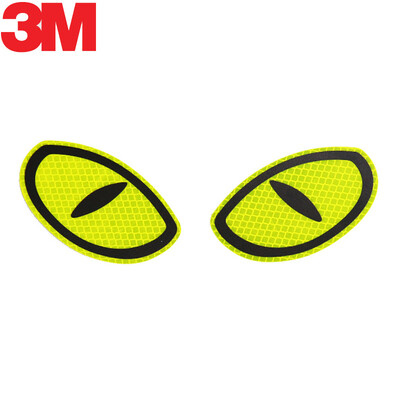 

3M светоотражающие большие глаза безопасности предупреждают автомобиль царапины автомобильные наклейки автомобильные наклейки 10,3 * 6 см флуоресцентные оранжевые