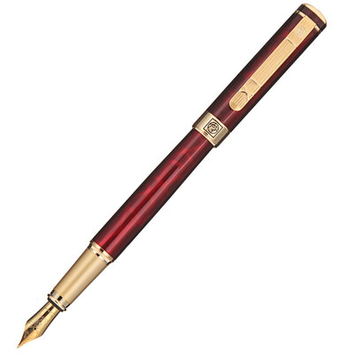 

Picasso (pimio) ps-902 pure black gold clip pearl pen / signature pen