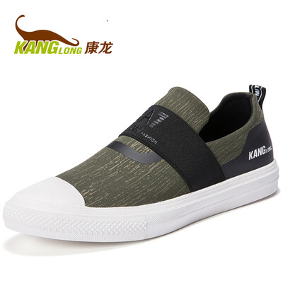 

Kang Long male casual shoes low cut sets of feet fashion wild casual shoes green black 273114004 39 yards