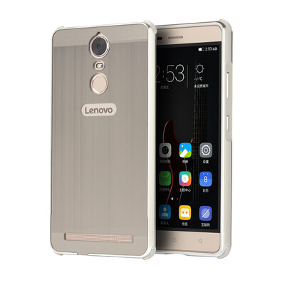 

Luxury Case for Lenovo K5 Note Aluminum BumperAcrylic Panel Back Glossy Business Cover for Lenovo Vibe K5 Note Pro