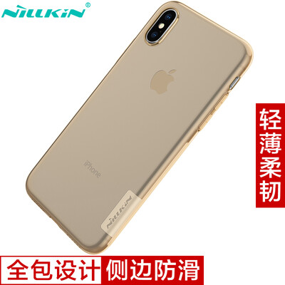 

NILLKIN Apple iPhone X TPU transparent soft case case cell phone case brown