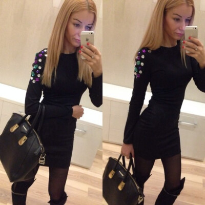 

Lovaru ™2015 new fashion ladies's dresses sheath women's winter dress hot sale