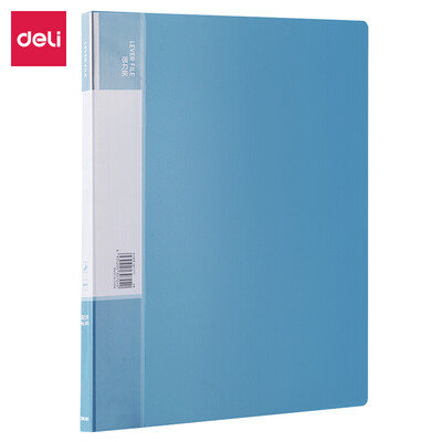 

Deli deli A4 matte single strong folder folder folder light blue 5111