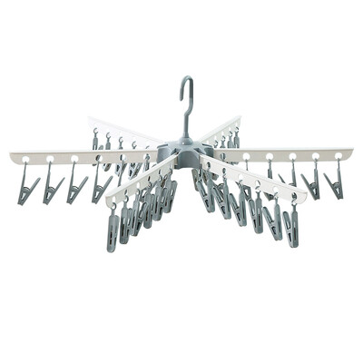 

clothespin windproof collapsible cool drying rack Ouer color