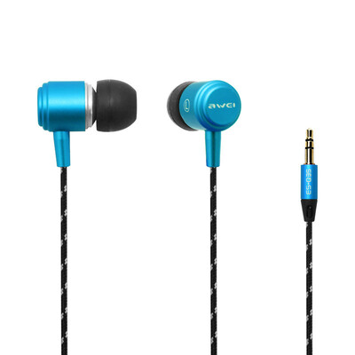 

ES-Q35 3.5mm Metal Stereo Noise-isolating Hi-fi In-ear Earphones Heavy Bass Music Headset Headphones