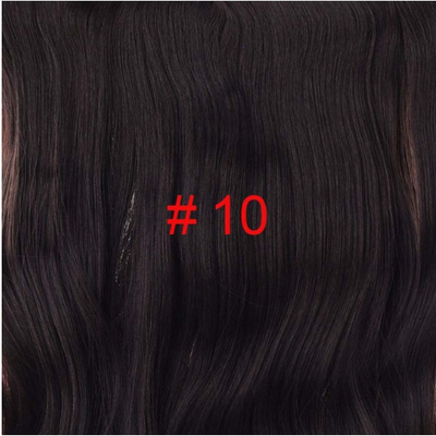 

Long 24" Stretched Wavy clip in Synthetic Hair Extensions 4 Clips One Piece Pure Color Heat Resistant Fiber 190gpiece