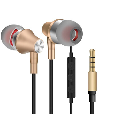 

General metal earphone wired headset and high definition microphone, 3.5mm headset, noise reduction headset