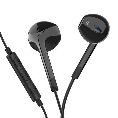 

Lanston E6U noise-canceling headphones earbud comfort in-ear subwoofer universal phone k song headphones tuning with wheat computer headset black
