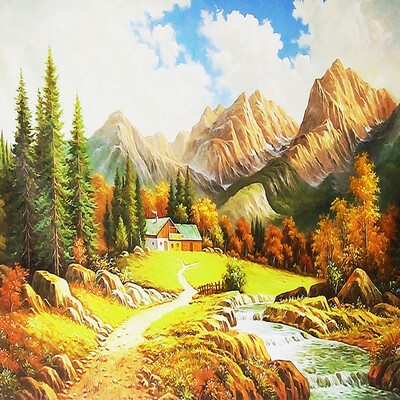 

Пользовательские фото Mural Wall Paper 3D Пейзаж Картина маслом Фреска Природа Обои Гостиная Спальня Фон Стена Home Decor 3 D