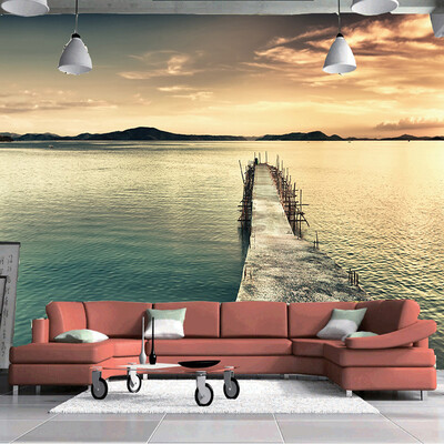 

Настенная настенная роспись Papel De Parede 3D Mountain Water Painting Природа Пейзаж Фотография Фон Фото Обои Roll