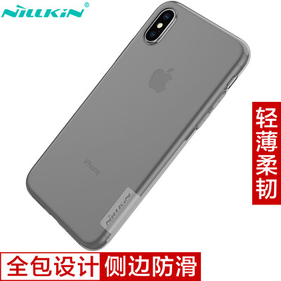 

Нил Gold (NILLKIN) Apple iPhone X TPU прозрачный мягкий чехол / защитная крышка / мобильный телефон устанавливает Грея