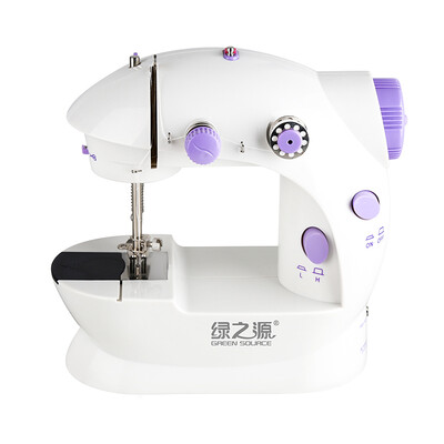 

Green source micro sewing machine mini household electric multi-function small eat thick mini pedal manual tailoring machine