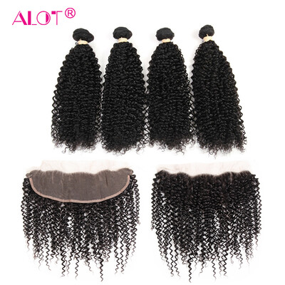 

Alot Lace Frontal Pre Tuck With Baby Hair 4 шт. Индийский кудрявый кудрявый плетеный вьющийся с кружевами передних человеческих волос для черных женщин Rem